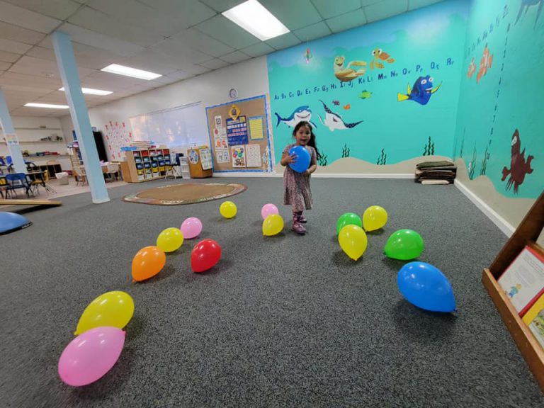 Playroom with balloons